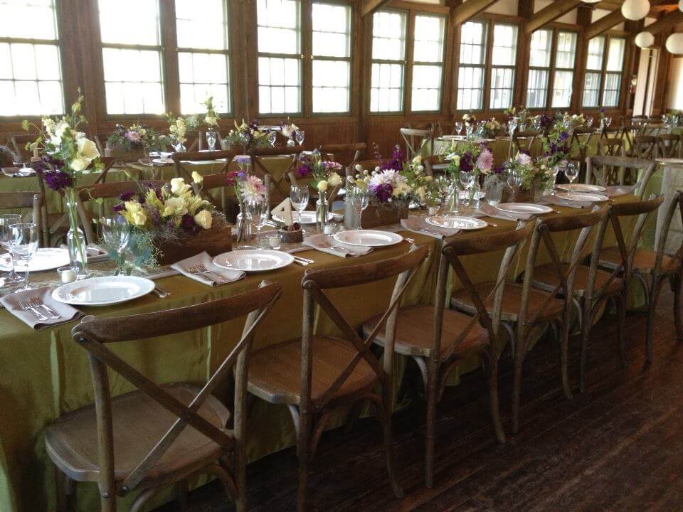 Wedding reception at Camp Mary Orton