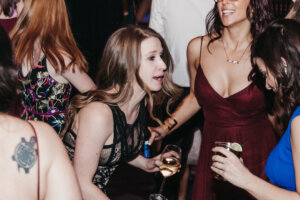 After the formalities are over, it's time to let loose.