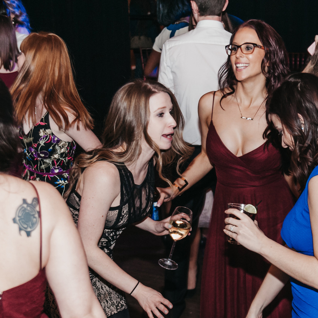 After the formalities are over, it's time to let loose.