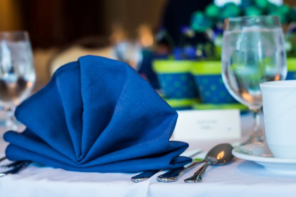 Blue & Green Table Setting